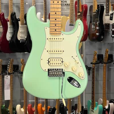 Fender   Stratocaster American Performer Satin Surf Green Hss image 1