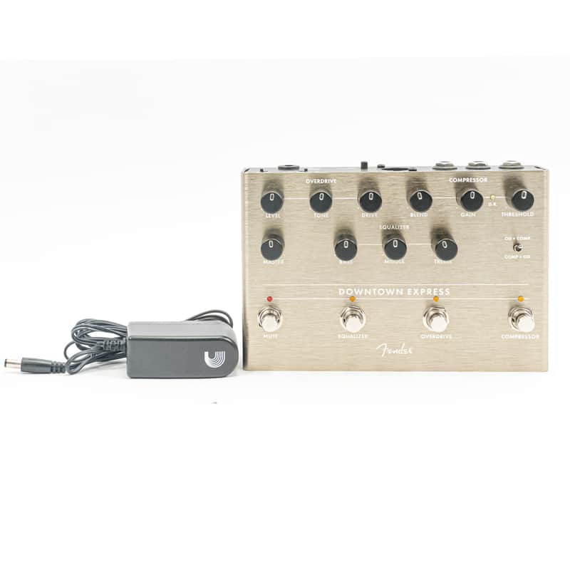 Fender Downtown Express Bass Multi-Effect Pedal w/ Power Supply DI Compressor EQ image 1