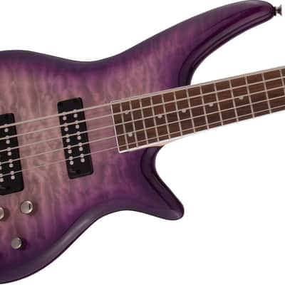 Jackson JS Series Spectra JS3QV 5-String Electric Bass Guitar, Purple Phaze image 7