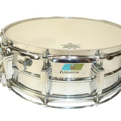 Vintage Ludwig 410 Super-Sensitive Chrome 14"x5" Snare Drum image 1