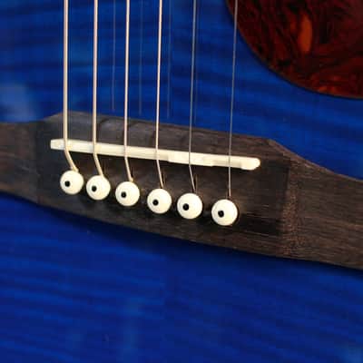 Limited Edition Epiphone Hummingbird Artist Dreadnought Acoustic Guitar in Blue Burst image 12