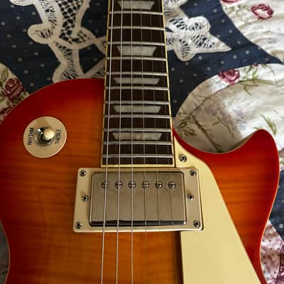 2014 Epiphone 1960 Les Paul Standard Tribute Plus - Cherry Sunburst image 13