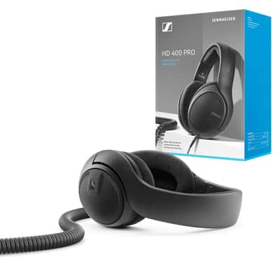 Sennheiser HD 400 PRO Open Back Dynamic Headphones for Studio, Mixing, Video, Audio Production, Twitch, High Definition music listening, removable 1/8” cable w ¼” adaptor,Black image 1