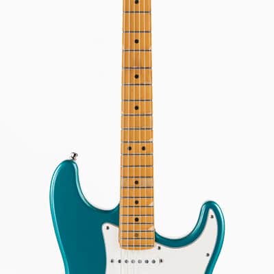 USED 1995 Fender American Standard Limited Edition Stratocaster Electric Guitar - Ocean Turquoise with Matching Headstock image 15