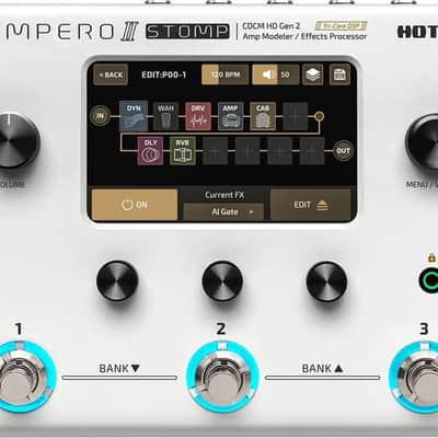 Hotone Ampero II Stomp Amp Modeler and Effects Processor w Power Supply image 1