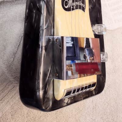 Magnatone Lap steel Early 50s - Gray/yellow pearloid image 7