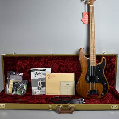 2017 Fender '58 Precision Bass Limited Edition Roasted Ash Electric Guitar OHSC image 1
