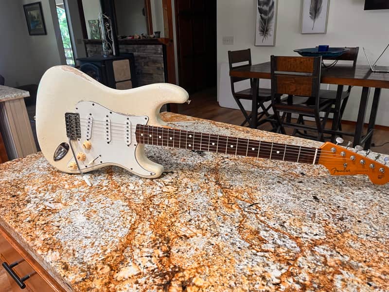 Relic Stratocaster Stratocaster 2025 - Olympic White Nitrocellulose Lacquer image 1