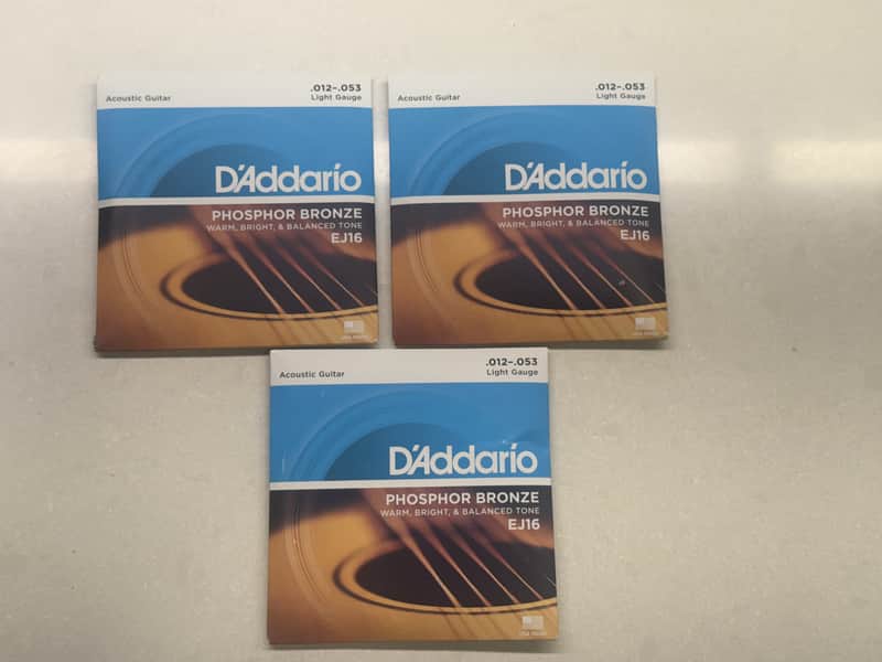 D’Addario Phosphor Bronze Light 12-53 3 packs image 1