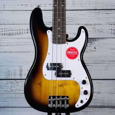 Fender Mini Precision Bass Guitar | 2-Color Sunburst, Indian Laurel Fretboard (FREE SHIPPING) image 1