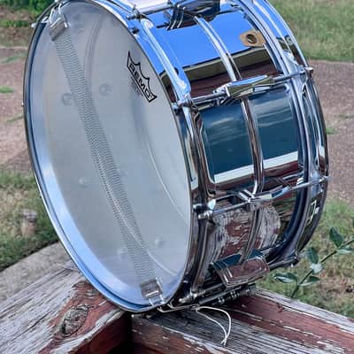 Vintage 1960’s Ludwig LM 402 Supraphonic 6.5x14" 10-Lug Aluminum Snare Drum with Keystone Badge - CLEAN image 2