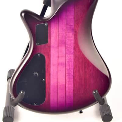 Schecter Stiletto Studio-5 Active 5-String Bass 2020s - Transparent Purple Burst image 5