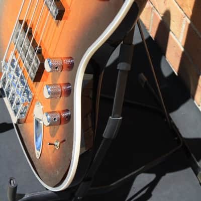 Tribe Wizard 5 Bass-Tobacco Burst-PF Neck image 3