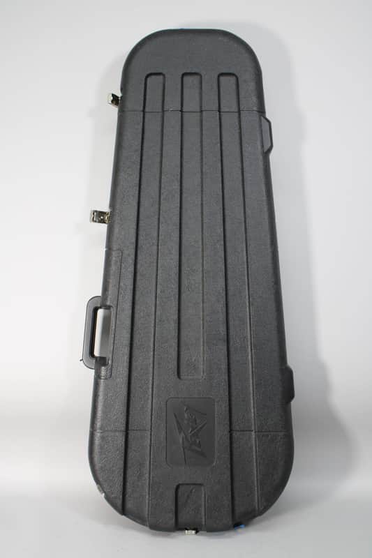 1980s Peavey Contour Electric Guitar Case Black/Orange image 1