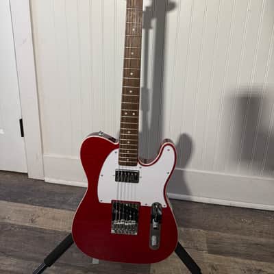 Squier Affinity Telecaster FMT SH 2024 - Present Crimson Red Transparent image 2