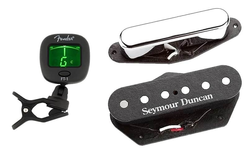 Seymour Duncan Hot Tele Alnico 5 Telecaster Pickup Set For Tele Fender Replacement ( FENDER TUNER ) image 1