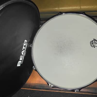 Pork Pie 7" X 14" Cherry/Bubinga Snare Drum with Beato Pro 1 Snare Bag image 5