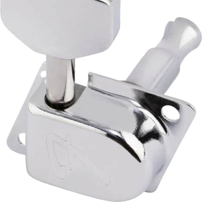 Fender 70s "F" Style Stratocaster®/Telecaster Tuning Machines Chrome (6) image 2