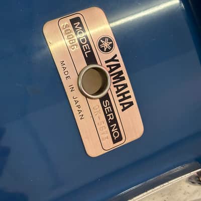 Yamaha 8000 tour custom Cobalt blue 22/12/13/16 snare and hardware image 14