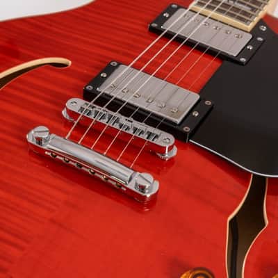 Washburn SH35TR Wing Series Semi Hollow Electric Guitar w/Gigbag, Trans Red image 23