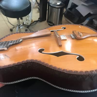 Mohan Veena Deluxe - fully carved version with top gourd image 2