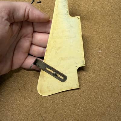 Gibson Vintage Les Paul P-90 Pickguard 1953 Cream w/bracket + screws- Fits 1954 1955 1956 image 3
