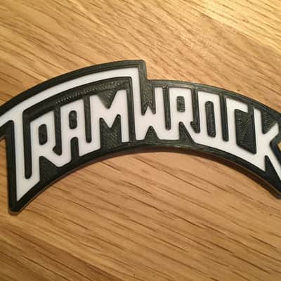 Joke Parody Tramwrock Emblem Guitar Amplifier Badge For Cab / Amp image 4