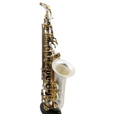 Antigua Winds Model AS4248SQ 'Powerbell' Alto Saxophone in Satin Silver image 6
