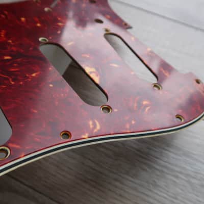 62 Fender Stratocaster celluloid tortoise pickguard AVRI USA 1960 thru 1962 strat guard image 13