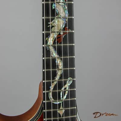 1998-2000 Harvey Leach Dragon, Mahogany/Maple/TW Doyle Pickups image 5