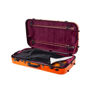 Crossrock 4/4 Violin Hard Case, 15-16.5 inches Viola Fiberglass Hardshell, Double Case image 10