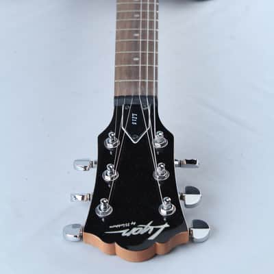 USED Lyon by Washburn LI15 Electric Guitar in black with 2 Humbucking PU Gig Bag image 8