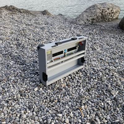7U Eurorack Case Powered, 84 or 104hp, patched resealable modular synth image 4