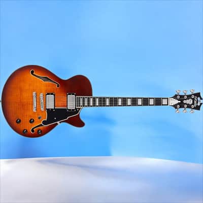 D'Angelico Premier SS Single Cutaway w/ stop-bar tailpiece, Dark Iced Tea Burst w/Gig Bag DAPSSDITBNS image 7