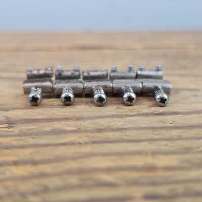 Vintage 1950s 1960s Fender Stratocaster Bridge Saddles - Set of 5 image 3