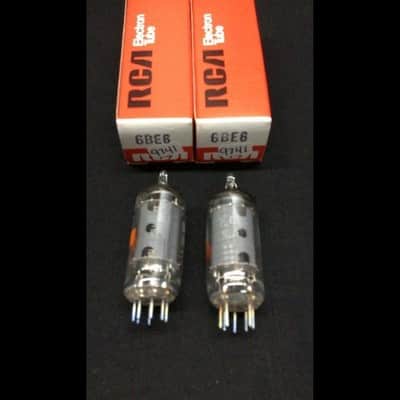 NOS NIB Pair RCA 6BE6 Vintage Radio Vacuum Tubes MINT Tested 9.9741 image 2