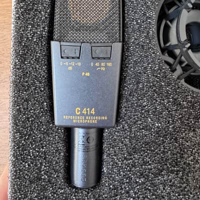 AKG C414 XLII Large Diaphragm Multipattern Condenser Microphone 2010s - Black image 3