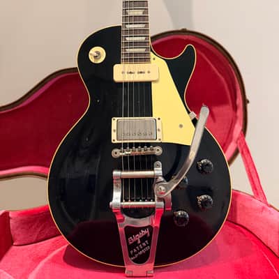 Gibson Custom Shop Dealer Select 1956 Les Paul Standard Reissue Bigsby Ebony Murphy Lab Light Aged 2025 - Ebony image 1