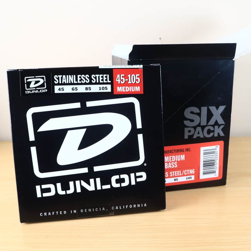 (6 PACK) Dunlop DBS45105 Bass Strings Stainless Steel M 45-105 image 1