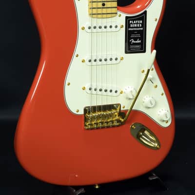 Fender Limited Edition Player Series Stratocaster Fiesta Red Gold Hardware (04/26) image 4
