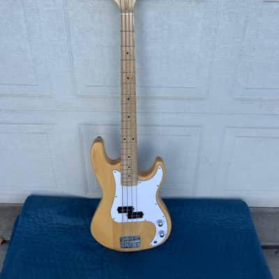 Glarry GP Electric Bass 2021 - Natural wood lacquer image 1