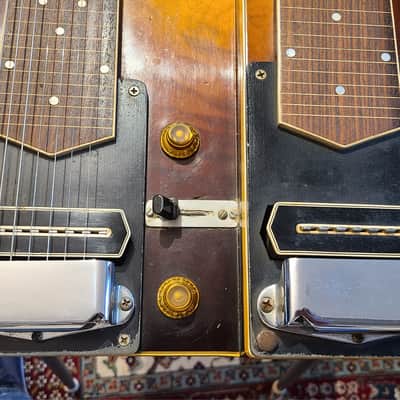 1939 Gibson 8/7 Grande Console Dual Neck Steel Guitar Sunburst image 8