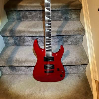 Jackson JS Series JS32TQ DKA Dinky Archtop with Amaranth Fretboard Rare Transparent Red +Bag image 2