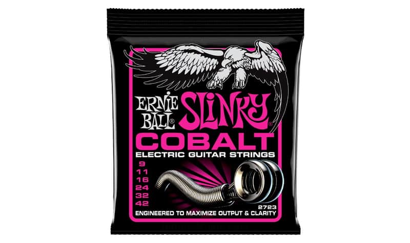 Super Slinky Cobalt Electric Guitar Strings 9-42 Gauge Set enhanced magnetic properties - FeCo-alloy image 1
