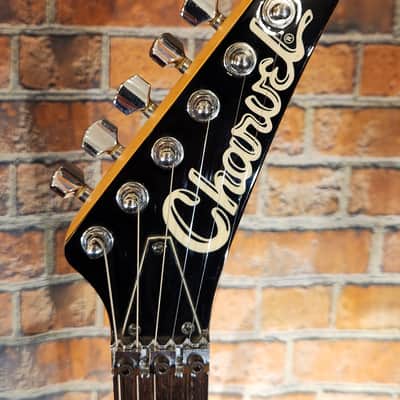 Modded Charvel 1988 Fusion Deluxe Rosewood Fretboard Pearl Blue - Added Preamp Switch & Pickguard image 6