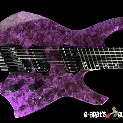 2024 Ormsby Goliath GTR 7 String Roberto Barros Signature Headless Multi-Scale ~ Cyborg Purple image 1