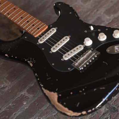 Del-Tone 50s S-Style - Black - Heavy Aging image 18