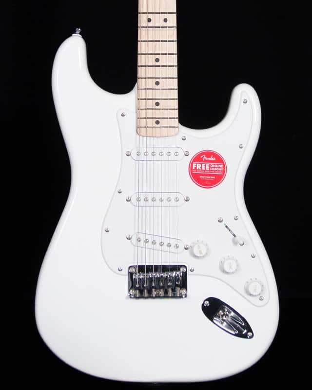 Squier Sonic Stratocaster HT, Maple FB, Arctic White image 1
