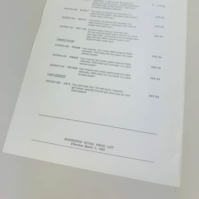 Fender & Sunn Suggested Retail Price List Set 1987 image 5