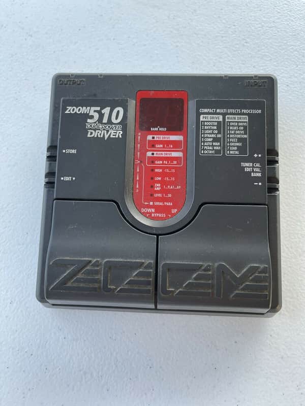 Zoom 510 Dual Power Driver Overdrive Rare Vintage Guitar Multi Effects Pedal image 1